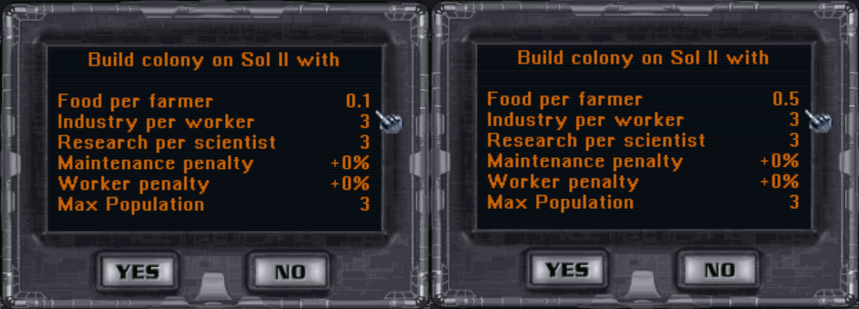 Corrected interface display